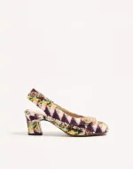 Valentino Adamantine Slingback Pumps In Tweed 60Mm
